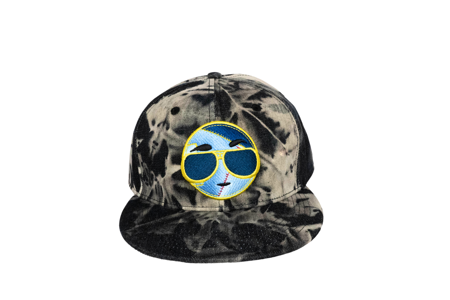 Feel The Real - Black Stone Washed Denim Fitted Hat