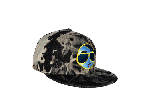 Feel The Real - Black Stone Washed Denim Fitted Hat